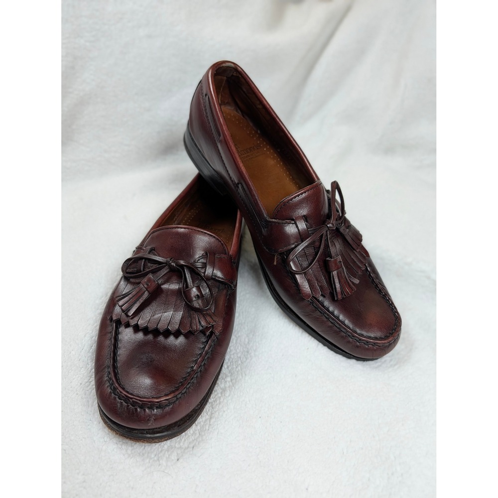 Allen Edmonds Saratoga Leather Tassel Kiltie Loafers Mens Dress Shoes 8.5 E